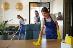 professional cleaning service people working together office (3)